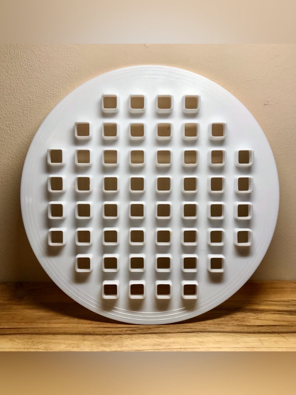 Vintage Lattice Criss Cross pie Top Crust Cutter White Plastic Guide Easy As Pie